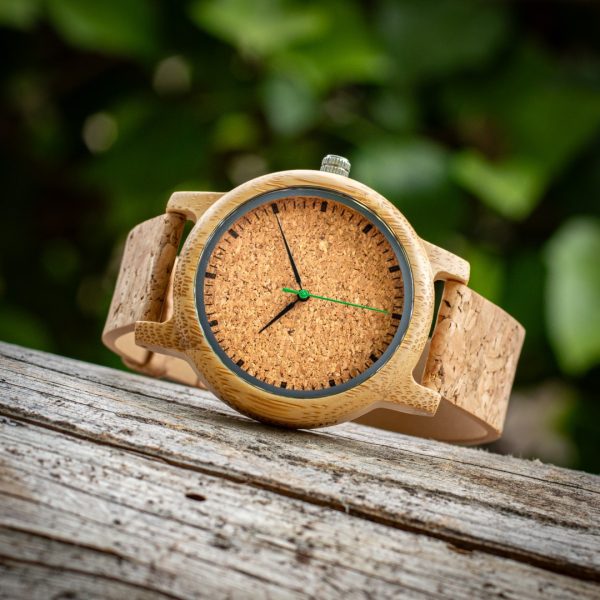 Reloj de madera con correa de corcho Camden Cork 44mm