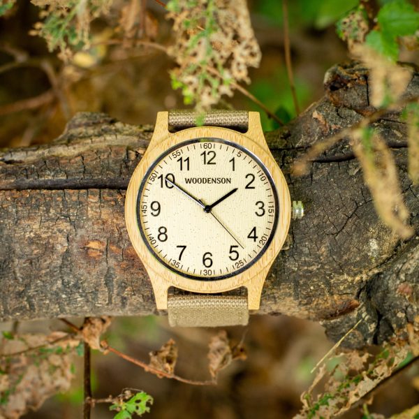 Reloj Automático de madera de Ébano Oriental - Woodenson Perú