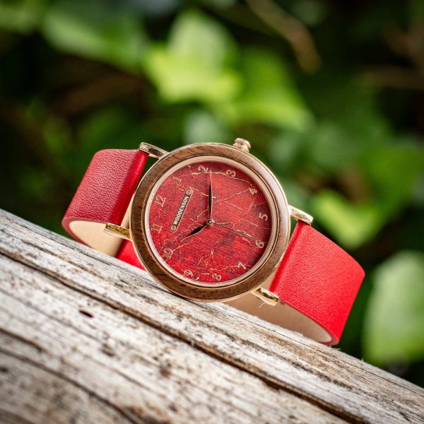 Reloj Automático de madera de Ébano Oriental - Woodenson Perú